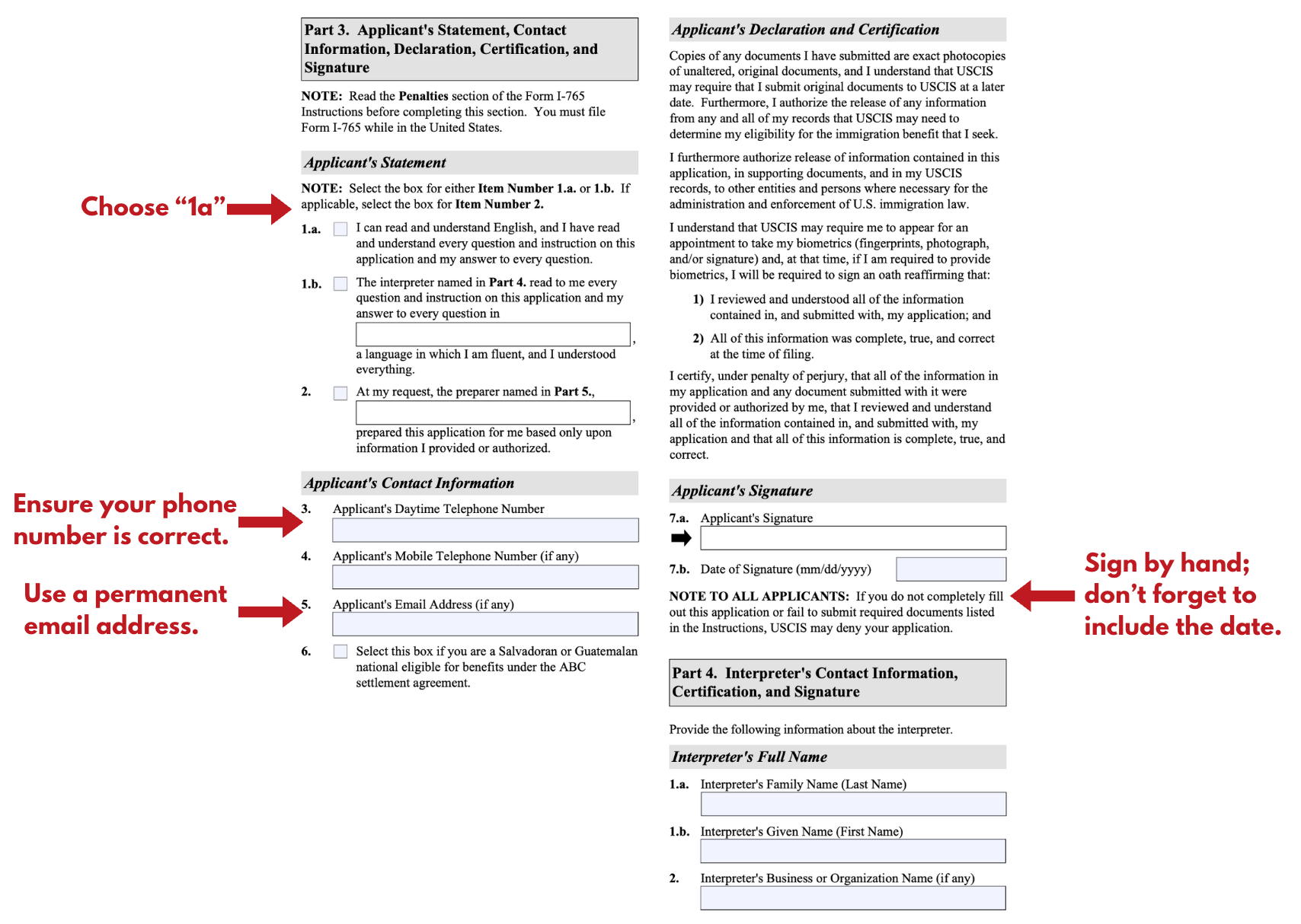 How to Fill out Form I-765?
