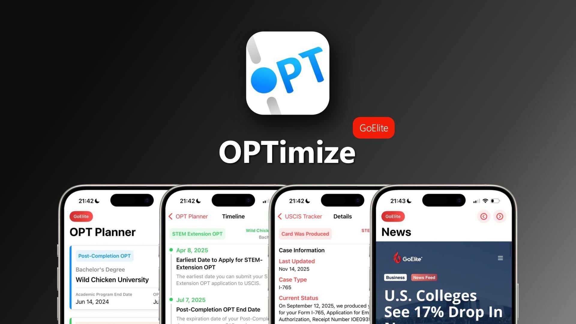 Introducing Optimize: A Free, All-in-One OPT & Immigration Tracking Tool by GoElite