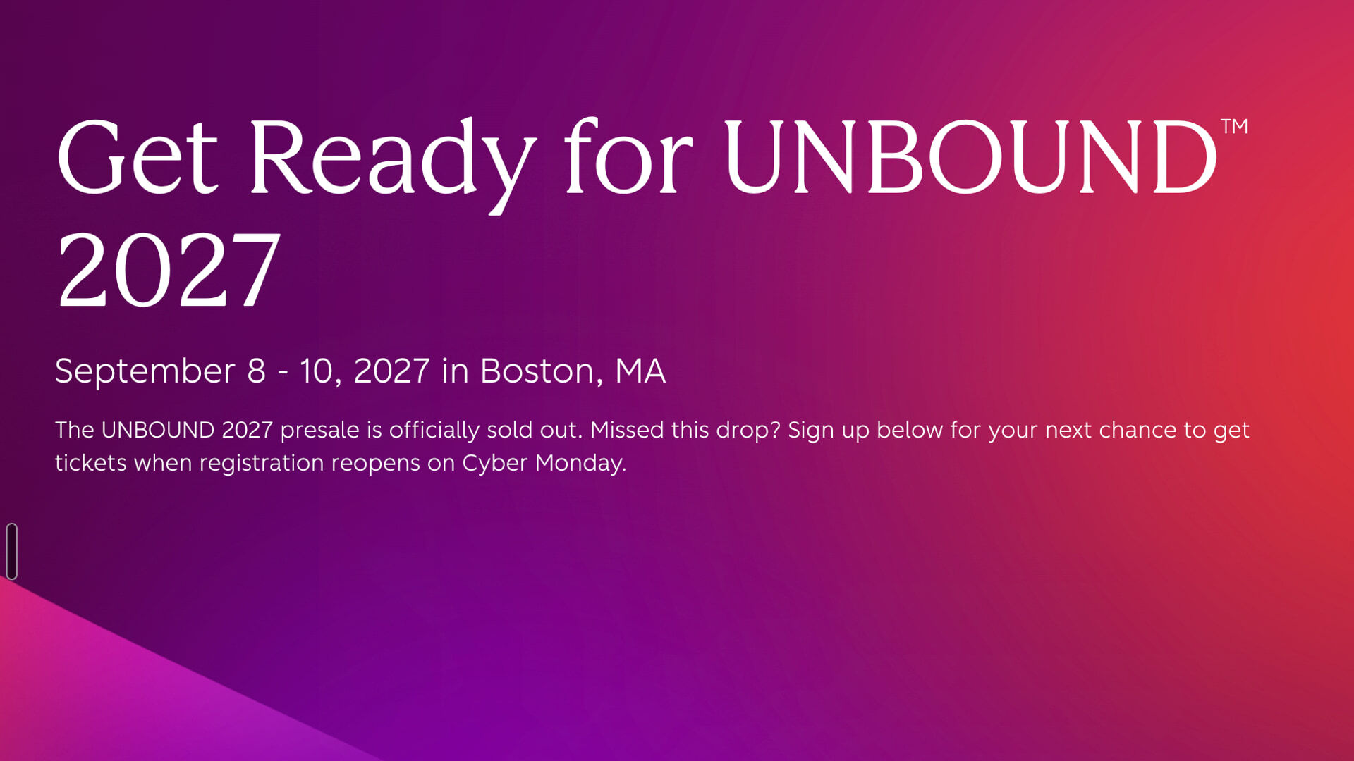 HubSpot UNBOUND conference in Boston
